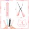 4-Pc Mini Cat Paw Scissors – Stainless Steel Folding Safety Scissors for Paper, Scrapbooking & Crafts